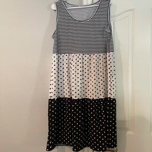 No brand multi-print dress. 3X